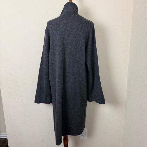 J.McLaughlin Marjorie Charcoal Gray Boiled‎ Wool Cardigan - Picture 10 of 15